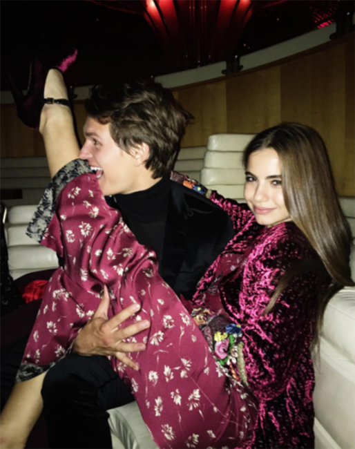 Ansel Elgort, Violetta Komyshan